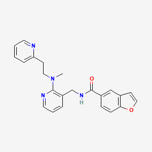 molecular formula C23H22N4O2 B5940652 N-({2-[methyl(2-pyridin-2-ylethyl)amino]pyridin-3-yl}methyl)-1-benzofuran-5-carboxamide 