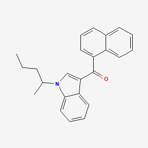 molecular formula C24H23NO B594077 naphthalen-1-yl-(1-pentan-2-ylindol-3-yl)methanone CAS No. 1427325-45-8