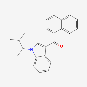 molecular formula C24H23NO B594081 [1-(3-methylbutan-2-yl)indol-3-yl]-naphthalen-1-ylmethanone CAS No. 1427325-40-3
