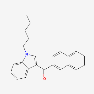 molecular formula C24H23NO B594082 naphthalen-2-yl-(1-pentylindol-3-yl)methanone CAS No. 1131605-25-8