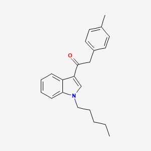 molecular formula C22H25NO B594090 2-(4-甲基苯基)-1-(1-戊基吲哚-3-基)乙酮 CAS No. 864445-41-0