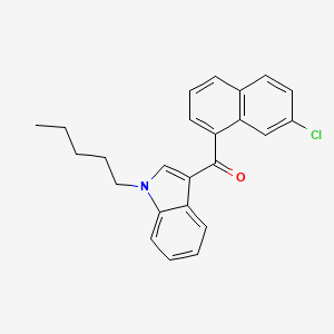 molecular formula C24H22ClNO B594091 JWH 398 7-chloronaphthyl isomer CAS No. 1391051-95-8