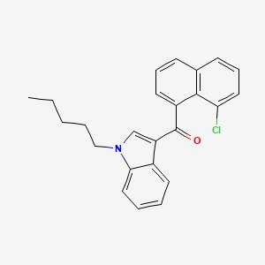 molecular formula C24H22ClNO B594092 JWH 398 8-chloronaphthyl isomer CAS No. 1366067-88-0