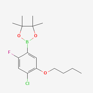 2-(5-Butoxy-4-chloro-2-fluorophenyl)-4,4,5,5-tetramethyl-1,3,2-dioxaborolane