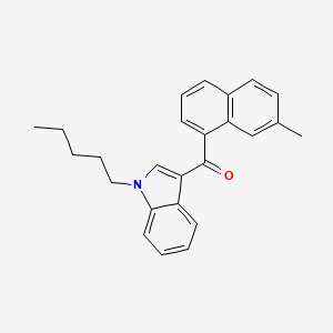 molecular formula C25H25NO B594098 甲酮，(7-甲基-1-萘甲基)(1-戊基-1H-吲哚-3-基)- CAS No. 824960-56-7