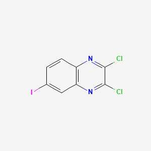 molecular formula C8H3Cl2IN2 B594101 2,3-Dichloro-6-iodoquinoxaline CAS No. 1245647-89-5