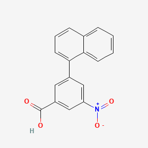 molecular formula C17H11NO4 B594112 3-(Naphthalen-1-yl)-5-nitrobenzoic acid CAS No. 1261964-85-5
