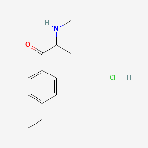 molecular formula C12H18ClNO B594116 4-Ethylmethcathinone Hydrochloride CAS No. 1391053-87-4