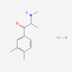molecular formula C12H18ClNO B594120 1-(3,4-Dimethylphenyl)-2-(methylamino)propan-1-one hydrochloride CAS No. 1081772-06-6