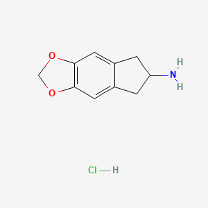 molecular formula C10H12ClNO2 B594121 MDAI (hydrochloride) CAS No. 155344-90-4