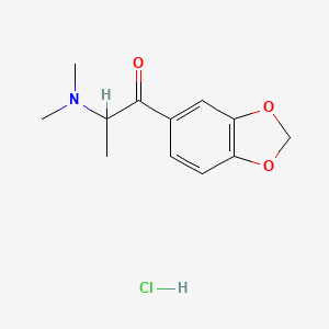 molecular formula C12H16ClNO3 B594125 bk-MDDMA (hydrochloride) CAS No. 109367-07-9