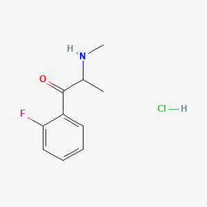 molecular formula C10H13ClFNO B594131 2-Fluoroephedrone Hydrochloride CAS No. 1346599-37-8