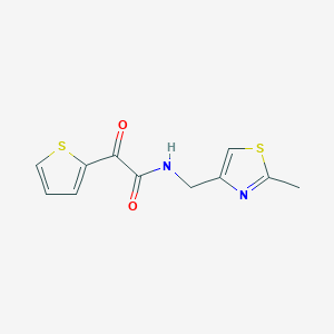 molecular formula C11H10N2O2S2 B5941341 N-[(2-methyl-1,3-thiazol-4-yl)methyl]-2-oxo-2-(2-thienyl)acetamide 