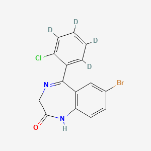 molecular formula C15H6BrClD4N2O B594138 苯那西泮-d4 CAS No. 1184980-42-4