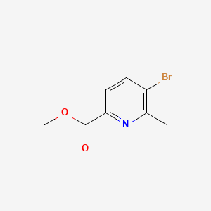 molecular formula C8H8BrNO2 B594140 Methyl 5-bromo-6-methylpicolinate CAS No. 1215860-20-0