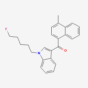 molecular formula C25H24FNO B594145 (1-(5-Fluoropentyl)-1H-indol-3-yl)(4-methylnaphthalen-1-yl)methanone CAS No. 1354631-24-5