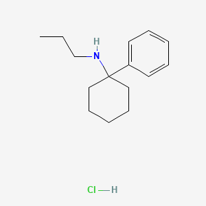 molecular formula C15H24ClN B594152 PCPr (hydrochloride) 