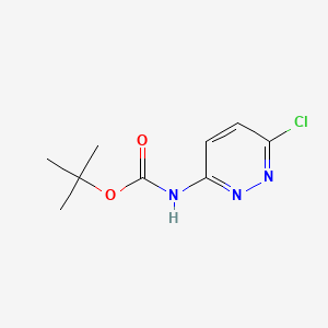molecular formula C9H12ClN3O2 B594153 3-(N-Boc-amino)-6-chloropyridazine CAS No. 1276056-86-0
