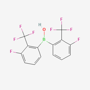 Bis(3-fluoro-2-(trifluoromethyl)phenyl)(hydroxy)borane