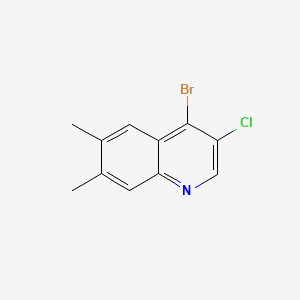 4-Bromo-3-chloro-6,7-dimethylquinoline
