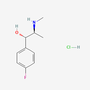 molecular formula C10H15ClFNO B594162 4-氟伪麻黄碱盐酸盐，(+/-)- CAS No. 7799-73-7