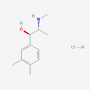 3,4-Dimethylmethcathinone metabolite (hydrochloride) ((+/-)-Pseudoephedrine stereochemistry)