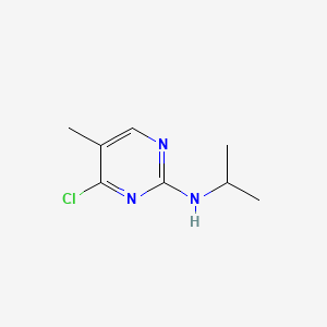 molecular formula C8H12ClN3 B594164 (4-Chloro-5-methyl-pyrimidin-2-yl)-isopropyl-amine CAS No. 1289388-02-8
