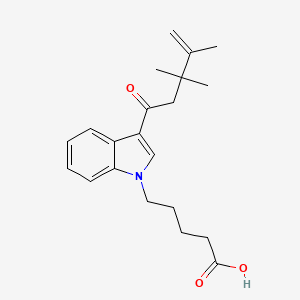 molecular formula C21H27NO3 B594165 UR-144 Degradant N-pentanoic acid metabolite CAS No. 1630022-97-7