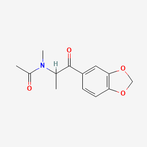 molecular formula C13H15NO4 B594167 N-乙酰-3,4-亚甲二氧基甲卡西酮 CAS No. 1227293-15-3