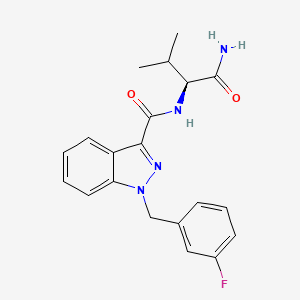 molecular formula C20H21FN4O2 B594169 AB-FUBINACA 3-fluorobenzyl isomer CAS No. 1185282-19-2