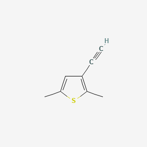 molecular formula C8H8S B594173 3-Ethynyl-2,5-dimethylthiophene CAS No. 127798-29-2