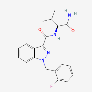 molecular formula C20H21FN4O2 B594174 AB-FUBINACA 2-fluorobenzyl isomer CAS No. 1185282-16-9