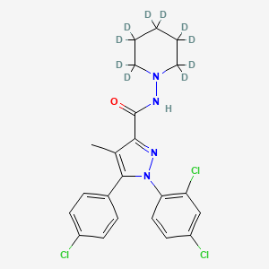 molecular formula C22H11Cl3D10N4O B594183 Rimonabant-d10 CAS No. 929221-88-5