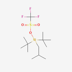 molecular formula C13H27F3O3SSi B594190 Di-tert-butylisobutylsilyl triflate CAS No. 1314639-86-5