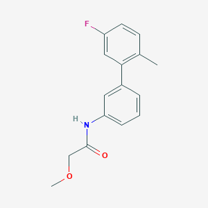 molecular formula C16H16FNO2 B5941905 N-(5'-fluoro-2'-methylbiphenyl-3-yl)-2-methoxyacetamide 