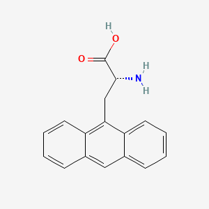 molecular formula C17H15NO2 B594199 3-Anthracen-9-yl-D-alanine CAS No. 135092-49-8
