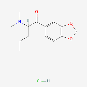 molecular formula C14H20ClNO3 B594209 Dipentylone hydrochloride CAS No. 17763-13-2