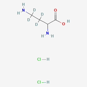 molecular formula C4H12Cl2N2O2 B594222 DL-2,4-Diaminobutyric acid-2,3,3,4,4-d5 (dihydrochloride) CAS No. 1219346-22-1