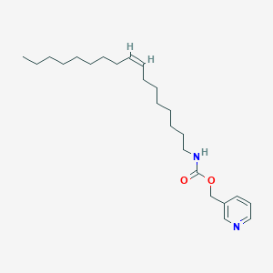 molecular formula C24H40N2O2 B594229 吡啶-3-基甲基 N-[(Z)-十七烷-8-烯基]氨基甲酸酯 CAS No. 1450603-63-0