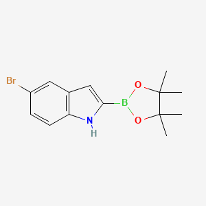 5-Bromo-2-(4,4,5,5-tetramethyl-1,3,2-dioxaborolan-2-YL)-1H-indole