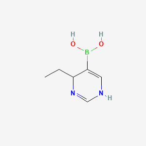 molecular formula C6H11BN2O2 B594236 (6-Ethyl-1,6-dihydropyrimidin-5-yl)boronic acid CAS No. 1217500-51-0