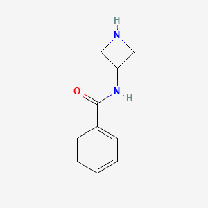 molecular formula C10H12N2O B594244 N-(氮杂环丁-3-基)苯甲酰胺 CAS No. 1219979-21-1