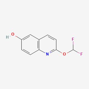 molecular formula C10H7F2NO2 B594249 2-(Difluoromethoxy)quinolin-6-ol CAS No. 1261745-73-6