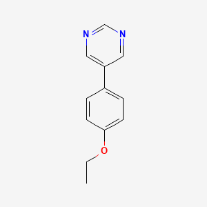 molecular formula C12H12N2O B5942556 5-(4-ethoxyphenyl)pyrimidine 