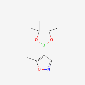 molecular formula C10H16BNO3 B594260 5-Methyl-4-(4,4,5,5-tetramethyl-1,3,2-dioxaborolan-2-yl)isoxazole CAS No. 1346808-41-0