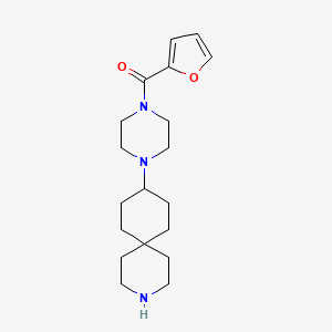molecular formula C19H29N3O2 B5942657 9-[4-(2-furoyl)-1-piperazinyl]-3-azaspiro[5.5]undecane dihydrochloride 
