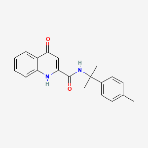 molecular formula C20H20N2O2 B5942715 N-[1-methyl-1-(4-methylphenyl)ethyl]-4-oxo-1,4-dihydroquinoline-2-carboxamide 