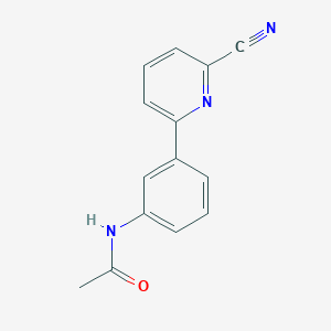 molecular formula C14H11N3O B5942800 N-[3-(6-cyanopyridin-2-yl)phenyl]acetamide 