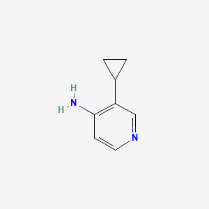 molecular formula C8H10N2 B594301 3-Cyclopropylpyridin-4-amine CAS No. 1338998-82-5