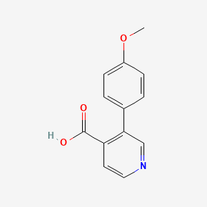 molecular formula C13H11NO3 B594327 3-(4-Methoxyphenyl)isonicotinic acid CAS No. 1258618-34-6